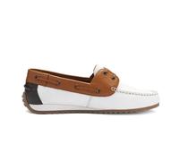 Ara Newport, Mocassino Donna, Bianco Cognac Mocca, 42 EU