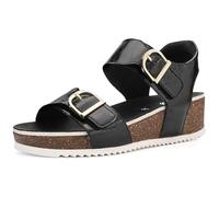 ARA Norderney, Sandali Donna, Nero, 35 EU