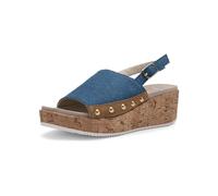Ara Rimini, Sandali Donna, Caramel Blu Naturale, 40 EU