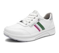 ARA Sapporo, Scarpe da Ginnastica Donna, Bianco Argento, 42.5 EU Larga