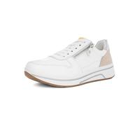 ARA Sapporo, Scarpe da Ginnastica Donna, Bianco Limoncello Shell Argento, 40 EU Larga