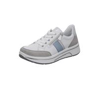 ARA Sapporo, Scarpe da Ginnastica Donna, Pebble Bianco Argento Aqua, 41 EU Larga