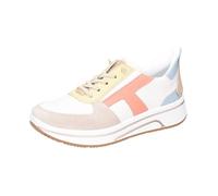 ARA Sapporo Shell - Sneaker da donna, crema, vaniglia, Peach, Aqua, a tinta unita, 6