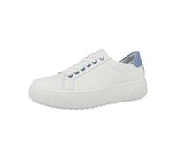 ARA Monaco, Scarpe da Ginnastica Donna, Bianco Azzuro, 40 EU Larga