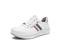 ARA Sneaker Sapporo Donna, Bianco Argento, 5 UK Wide