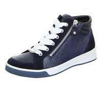 ARA Sneakers Om-ST-High-Soft, Pelle Liscia, Nero, Donna, Blue 12 44499 29, 36.5 EU
