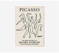 Ara Step Famous Pablo Picasso Dipinti Wall Art Poster Stampe senza cornice (297 x 420 mm, 29,7 x 41,9 cm, Pablo Picasso I Tre Danzatori 1925 Stampa artistica su linea Art Museo Mostra Poster Vintage,