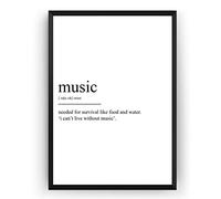 Ara Step Words Definition Art Poster Prints 9 (Music Definition Print - Versione 2, 297 x 420 mm / 11,7 x 16,5 pollici)