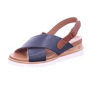 ARA Valencia, Sandali con Zeppa Donna, Blu Cognac, 37 EU