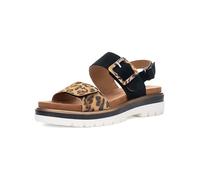 ARA Women's Malaga Sandal, Black Natural Black, 39 EU