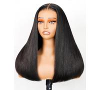 Arabella Parrucche senza colla per capelli 5x6 capelli umani pre-pizzicati pre-tagliati densità 230% parrucche senza colla 100% capelli umani 12a Pre pizzicati nodi sbiancati parrucca liscia capelli