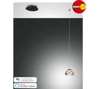 Arabella smartluce pendel ambra decentrata LED 8w dimmerabile [EEK: A]