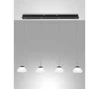 ARABELLA SOSPENSIONE BIANCA 4 LUCI RETTANGOLARE A LED 3000K - 32W - 3020 lm DIMMERABILE SMART C/ACC.