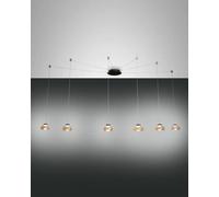 Arabella sospensione decentrabile LED 48w dimmerabile 6 diffusori ambra [EEK: A]