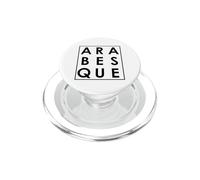 Arabesque Balletto Ballo Tipografia Arte PopSockets PopGrip per MagSafe
