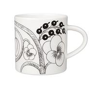Arabia Paratiisi 1005397 - Tazza in porcellana, 12 x 9 cm, 0,353 l, colore: Bianco/Nero