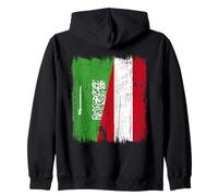 Arabia Saudita Austria Mezza Bandiera Arabia SauditaMaglia austriaca Felpa con Cappuccio