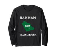 Arabia Saudita Distressed Flag Dammam Pride Maglia a Manica