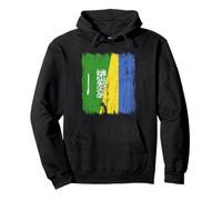 Arabia Saudita Ucraina Mezza Bandiera Arabia Saudita Ucraina Felpa con Cappuccio