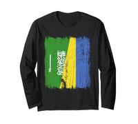 Arabia Saudita Ucraina Mezza Bandiera Arabia Saudita Ucraina Maglia a Manica