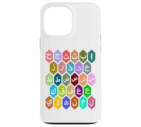 Arabo Alfabeti Lettere Personaggi Lingua Imparare Arabo Custodia per iPhone 13 Pro Max