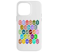 Arabo Alfabeti Lettere Personaggi Lingua Imparare Arabo Custodia per iPhone 14 Pro Max