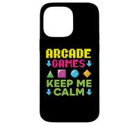 Aracde Games Keep Me Calm Videogioco Gaming Gamer Custodia per iPhone 14 Pro Max