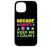 Aracde Games Keep Me Calm Videogioco Gaming Gamer Custodia per iPhone 15