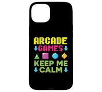 Aracde Games Keep Me Calm Videogioco Gaming Gamer Custodia per iPhone 15 Plus