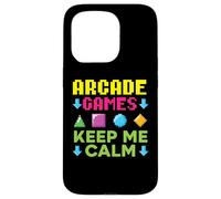 Aracde Games Keep Me Calm Videogioco Gaming Gamer Custodia per iPhone 15 Pro