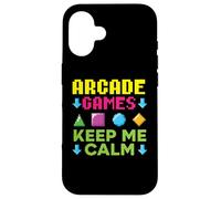 Aracde Games Keep Me Calm Videogioco Gaming Gamer Custodia per iPhone 16