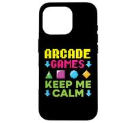 Aracde Games Keep Me Calm Videogioco Gaming Gamer Custodia per iPhone 16 Pro