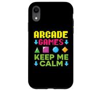Aracde Games Keep Me Calm Videogioco Gaming Gamer Custodia per iPhone XR