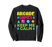 Aracde Games Keep Me Calm Videogioco Gaming Gamer Felpa