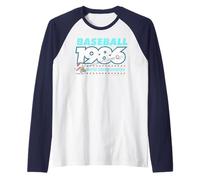 Arachidi Charlie Brown Baseball Team Epic 86 Sport Game Hero Maglia con Maniche Raglan