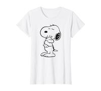 Arachidi - Snoopy AMA Woodstock Maglietta, Donna, Bianco, XL