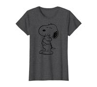 Arachidi - Snoopy AMA Woodstock Maglietta, Donna, Grigio Scuro, XL