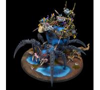 Arachnarok Spider con Flinger Gloomspite Gitz COMMISSIONE dipinto