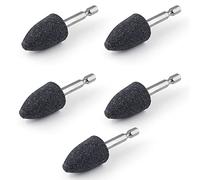 Aracombie 5 punte abrasive per smerigliatura per pietra, gambo esagonale da 1/4", punta per rettifica per lucidatura, sbavatura, intaglio, incisione