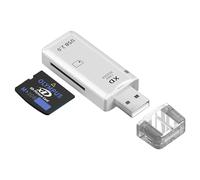 Aradoea Lettore di schede di memoria XD USB 2.0 da 128 GB Lettore di schede Compact Flash portatile Plug & Play Lettura rapida di schede per fotocamere Fuji e Olympus (supporta Windows + Mac) con desi
