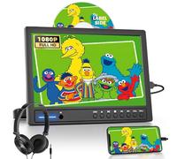 Arafuna 12,5 Pollici Lettore DVD Portatile, 1080P Lettore DVD Auto, Supporta l'ingresso USB/TF, HDMI, AV, Non Ricaricabile