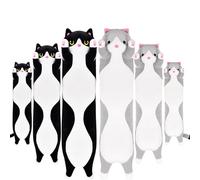 Aragallant Cuscino Gatto Lungo, Peluche Cuscino Lungo, Cuscino Peluche Gatto Morbido adatto ai bambini a partire dai 3 anni, Regali di Natale e compleanno per bambini (Grigio, 50CM)