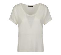 Aragona - U Neck T-Shirt - - Tops - Donna - Bianco - M