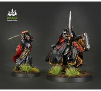 Aragorn The Black Gate Battle for middle earth COMMISSIONE dipinto