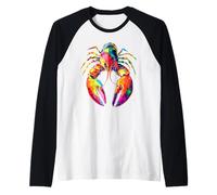 Aragosta Crostacei Granchio Grande Lobster Aragosta Dolce Maglia con Maniche Raglan