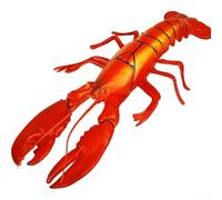 Aragosta in plastica, simulazione granchio, oggetti di scena di vita marina per eventi a tema, fotografia, decorazione per la casa, teatro, produzioni rosso (A)