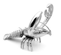 Aragosta Statua Decorativa Gambero Argentato Hummer Tisch-Deko Pesce Handmade