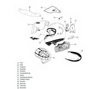 Arai Aération Avant Du Casque Qv-p