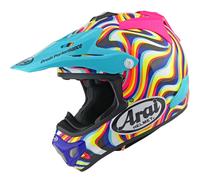 Arai MX-V EVO Stream, casco da motocross L male Giallo Fluo/Fucsia Fluo/Turchia/Bianco