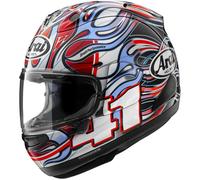 Arai RX-7V Evo Haga WSBK Casco, nero-bianco-rosso-verde, taglia L per maschi